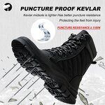 Unisex Safety Shoes Manufacturer - Wholesale Cheap Price Heavy Duty Steel Toe High Boots Canvas Upper for Summer Autumn Winter