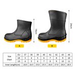 Rubber Wellington Rain Boots Manufacturer - CE Certified Black with Steel Toe Safety PVC Lightweight Waterproof for Winter & Summer