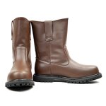 American Model Safety Boots Manufacturer - High Quality Custom Logo Wing Sand Oil Genuine Leather Waterproof Steel Toe for Summer Autumn