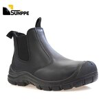 Safety Shoes Manufacturer - ZP for Men & Women Low Cut Casual Chelsea Sneaker with Genuine Leather and PU Outsole Steel Toe for Winter Season