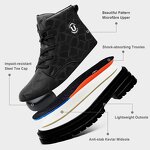 Lady Women Safety Shoes Manufacturer - Wholesale Cheap Price Heavy Duty Steel Toed Work Boots Martin Style Microfiber Upper