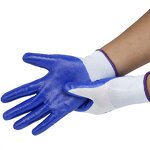 Nitrile Coated Gloves Manufacturer - 32 Grams Garden High Impact Flexible Customizable Red Construction Protective Cut Work Safety