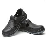 Men's Work Safety Sandals Manufacturer - Custom Construction Anti-Smashing Lightweight Leather Comfortable Cheap Industrial Summer