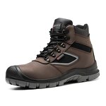 Men's Industrial Safety Shoes Manufacturer - Waterproof Leather Dual Density PU Sole Breathable Black Steel Toe Fashion