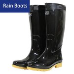 Men's PVC Rain Boots Manufacturer - Knee-Length Waterproof Custom Printed High-Mining Wholesale Rubber Shoes with Steel Toe for Winter Summer