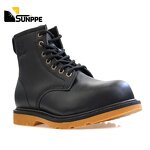 EN20345 Safety Boots Manufacturer - S3 Winter Genuine Leather Half-Knee Cowboy Style Steel Toe for Mining Oil Field Workers Custom