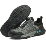 Safety Shoes Manufacturer - Rubber Sole Anti-slip Lightweight Quick Lacing Sneaker for Men Women Engineers