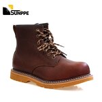 EN20345 Safety Boots Manufacturer - S3 Winter Genuine Leather Half-Knee Cowboy Style Steel Toe for Mining Oil Field Workers Custom