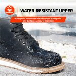 Men's Safety Shoes Manufacturer - Microfiber Leather High Neck Rubber Sole Woodland Custom Logo OEM