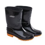 Men's Rain Boots Manufacturer - Black Upper Quality PVC Insole Non-Slip for Outdoor Work & Garden Use for Summer & Winter