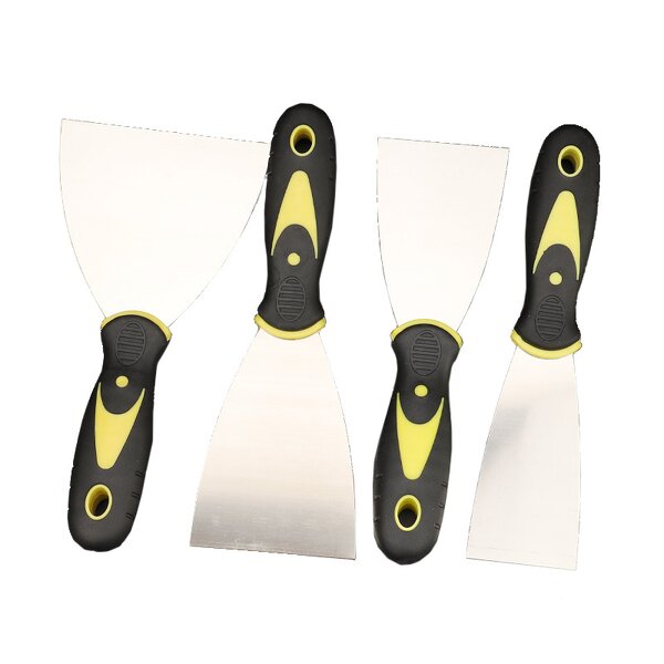 Painters' Plastering Knife Manufacturer - Stainless Steel Plastic Hammer End Handle Multi-Functional Industrial DIY Grade Bent Bevel Edge