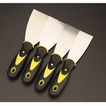 Painters' Plastering Knife Manufacturer - Stainless Steel Plastic Hammer End Handle Multi-Functional Industrial DIY Grade Bent Bevel Edge