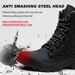 Unisex Safety Shoes Manufacturer - Wholesale Cheap Price Heavy Duty Steel Toe High Boots Canvas Upper for Summer Autumn Winter