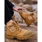 Unisex S3 Safety Shoes Manufacturer - Construction Mid Cut Dual Density PU Acid Oil Resistant Cow Leather Anti-Slip Waterproof