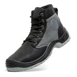 Unisex Safety Boots Manufacturer - Fashion Oil Resistant Waterproof Black High Cut Microfiber Leather Funky Steeltoe Factory Winter
