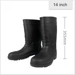 Rubber Wellington Rain Boots Manufacturer - Custom Color with Steel Toe Safety PVC CE Certified Waterproof for All Seasons
