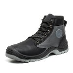 Men's Safety Boots Manufacturer - HOT Sale Factory Waterproof Black High Cut Microfiber Leather Funky Steeltoe for Autumn Winter