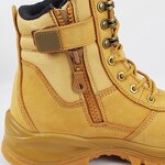 Unisex S3 Safety Shoes Manufacturer - Mid Cut Construction Dual Density PU Acid Oil Resistant Cow Leather Anti-Slip Factory