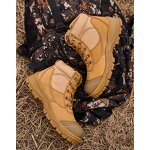 Unisex S3 Safety Shoes Manufacturer - Construction Mid Cut Dual Density PU Acid Oil Resistant Cow Leather Anti-Slip Waterproof