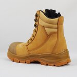 Unisex S3 Safety Shoes Manufacturer - Mid Cut Construction Dual Density PU Acid Oil Resistant Cow Leather Anti-Slip Factory