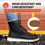 Men's Safety Shoes Manufacturer - Microfiber Leather High Neck Rubber Sole Woodland Custom Logo OEM
