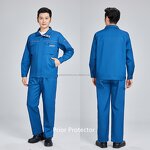 Construction Work Uniform Manufacturer - 80/20 TC 235g Thick Twill Breathable Cotton PPE Sets Knee-Length Safety Workwear