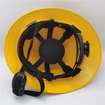 Construction Hard Hat Manufacturer - ANSI HDPE Reinforced Light Weight Miner Industrial Safety Helmet with Splash Guard Styles
