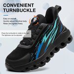 Unisex Safety Shoes Manufacturer - Fashion Steel Toe Sport DIY Work Sports Quick Lacing Lightweight PU Outsole Microfiber