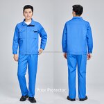 Construction Work Uniform Manufacturer - 80/20 TC 235g Thick Twill Breathable Cotton PPE Sets Knee-Length Safety Workwear