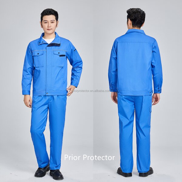 Construction Work Uniform Manufacturer - 80/20 TC 235g Thick Twill Breathable Cotton PPE Sets Knee-Length Safety Workwear