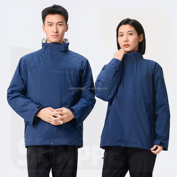 Winter Jacket Manufacturer - SunPPE Unisex Premium White Duck Filled Detachable Lined Hooded YKK Zipper Windproof Waterproof Custom LOGO