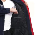 Winter Work Clothes Manufacturer - Custom Logo for Women & Men Navy Red Polyester with Cotton Lining Thick and Warm Uniforms