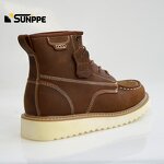 EN20345 Safety Boots Manufacturer - Custom Half Knee Summer Winter Crazy Horse Leather Genuine Welt Year Cowboy Style