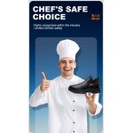 Chef Safety Shoes Manufacturer - SRC Lev Mid Cut Lightweight Rubber Leather Casual Work Super Anti-Slip Kitchen Restaurant Cook for Spring Summer
