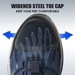 Steel Toe Safety Shoes Manufacturer - High Quality Hiking Work Sports Quick Lacing Strap MD Rubber Winter Industrial Unisex