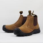 Safety Shoes Manufacturer - ZP for Men & Women Low Cut Casual Chelsea Sneaker with Genuine Leather and PU Outsole Steel Toe for Winter Season