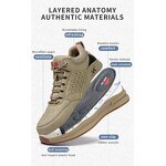 Men's Steel Toe Safety Shoes Manufacturer - Anti Puncture Grey Microfiber Upper Shoelaces Mesh Lining Good Quality