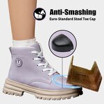Lady Women Safety Shoes Manufacturer - Wholesale Cheap Price Heavy Duty Steel Toed Work Boots Microfiber Upper