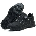 Men's Casual Safety Shoes Manufacturer - Lightweight Steel Toe Stylish Breathable Comfortable Microfiber Upper Metal Custom Logo