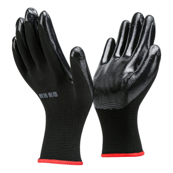 Nitrile Coated Gloves Manufacturer - 32 Grams Garden High Impact Flexible Customizable Red Construction Protective Cut Work Safety
