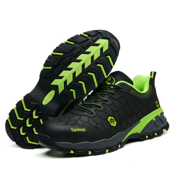 Men's Casual Safety Shoes Manufacturer - SUNPPE New Arrivals Steel Toe Fashion Style MD Rubber Sole Comfortable Upper Metal Custom Logo