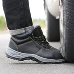 Unisex Safety Shoes Manufacturer - CE Nubuck Working Fashion Casual Steel Toe Construction Work Boots for Men & Women