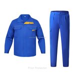 Construction Work Uniform Manufacturer - 80/20 TC Cotton Breathable PPE Sets Knee-Length Design for Safety
