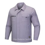 Construction Work Uniform Manufacturer - 100% Cotton 270g Thick Twill Breathable PPE Sets Knee-Length Design for Safety