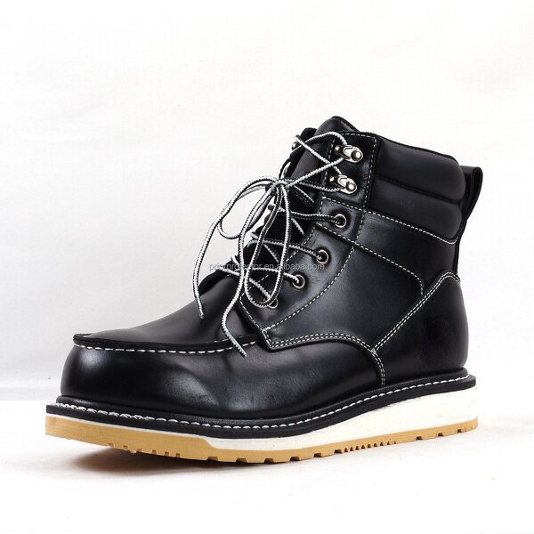 Men's High Boots Manufacturer - High Quality Genuine Leather Waterproof Lining Goodyear Welt Oil-Resistant Work Safety