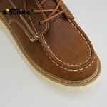 EN20345 Safety Boots Manufacturer - Custom Half Knee Summer Winter Crazy Horse Leather Genuine Welt Year Cowboy Style