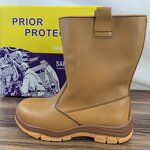 Men's Safety Boots Manufacturer - Popular High Cut Top Layer Genuine Leather Work New Fashion Industrial Construction