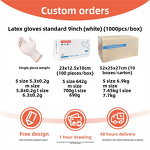 Disposable Latex Gloves Manufacturer - Direct Factory Wholesale for Household Use Food Grade Anti-Slip Thickened Rubber Non-Slip Exam