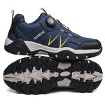 Unisex Steel Toe Safety Shoe Manufacturer - Custom Logo Hiking Breathable Lightweight Microfiber Leather Double Density Certified for Summer Autumn