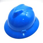 Construction Hard Hat Manufacturer - ANSI HDPE Reinforced Light Weight Miner Industrial Safety Helmet with Splash Guard Styles